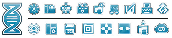 ZD510-HC 腕帶打印解決方案 Mobility DNA 圖标：藍牙打印機管理圖标、PrintSecure 圖标、聯網打印機軟件圖标、Link-OS Multiplatform SDK 圖标、PrintConnect 圖标、Visibility Services 圖标、ZebraDesigner 圖标、Print Station 圖标、配對(duì)解決方案圖标、Virtual Devices 圖标、Printer Profile Manager Enterprise 圖标、PDF Direct 圖标、Browser Print 圖标、MDM/EMM Connectors 圖标、企業打印解決方案圖标、PrintConnect 圖标、Cloud Connect 圖标